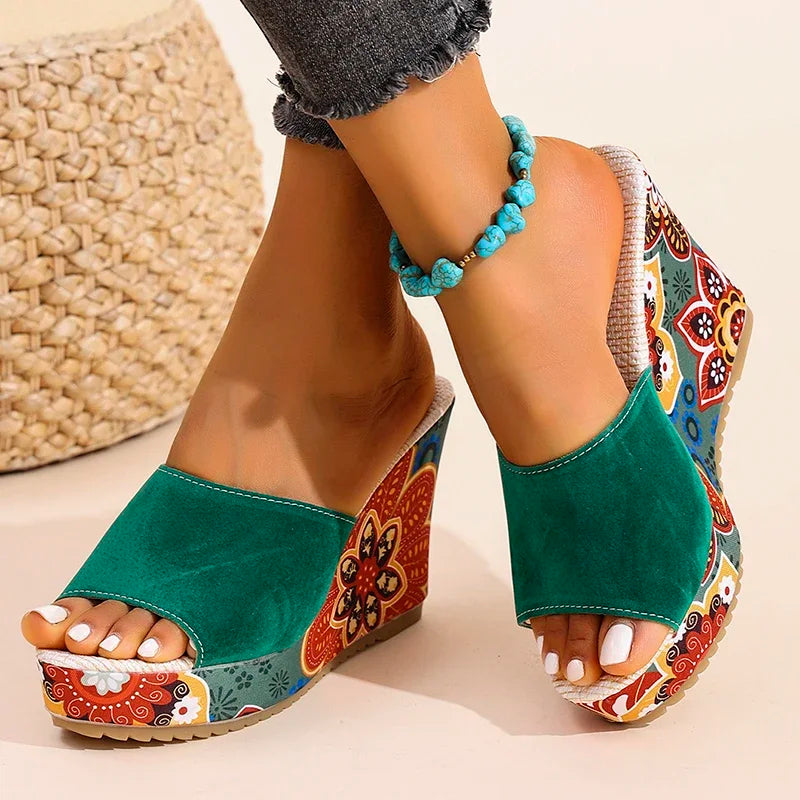 ARIA WEDGES Open-Toe Wedge Sandals