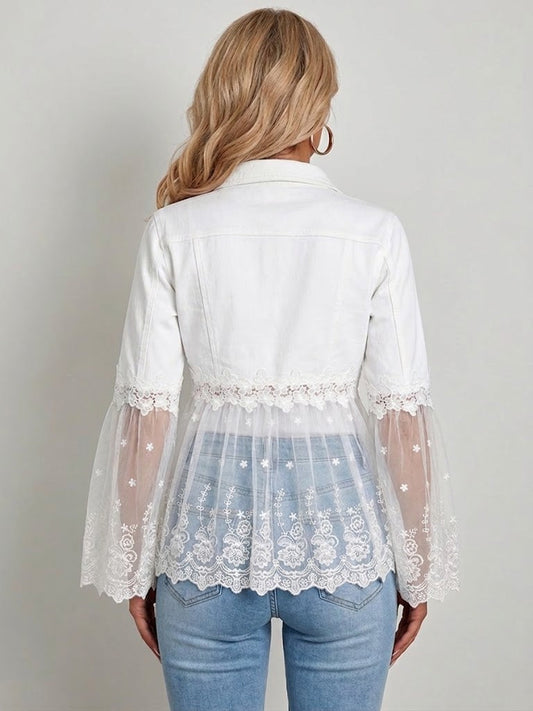 Sunnelace Lace-Panel Jacket