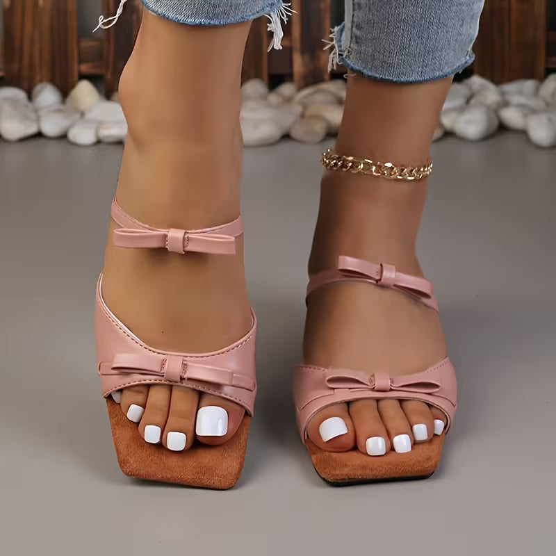 VALENTINA SLINGBACKS Bow Detail Slingback Heels