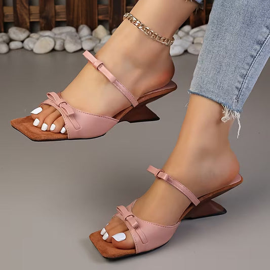 VALENTINA SLINGBACKS Bow Detail Slingback Heels