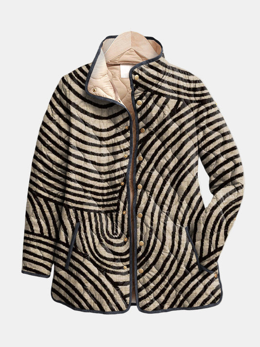 The Circle Print Quilted Jacket