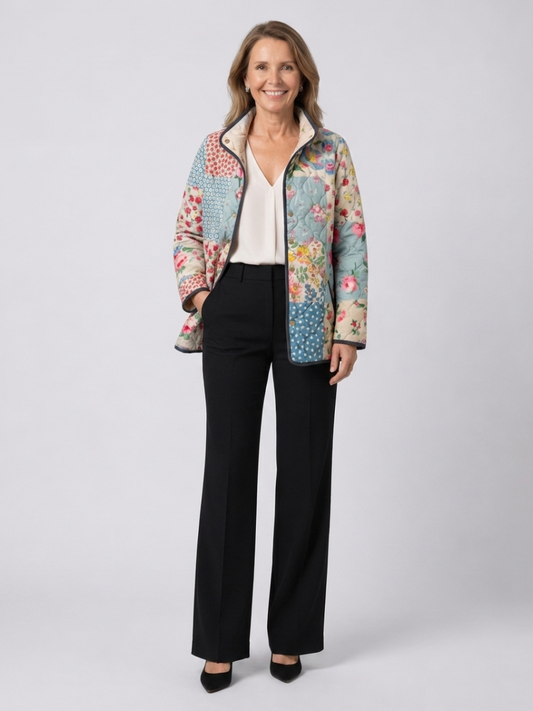 The Patchwork Floral Quilted Jacket