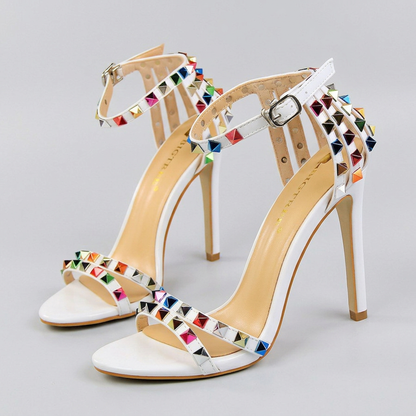 SERENA HEELS Studded Statement Heels