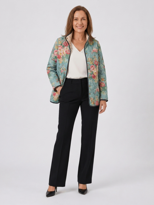 The Celadon Rose Quilted Jacket