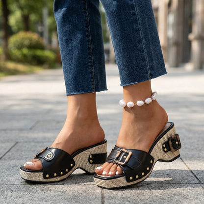 SELENA WEDGES Espadrille Wedge Sandals