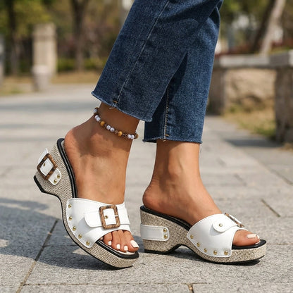 SELENA WEDGES Espadrille Wedge Sandals