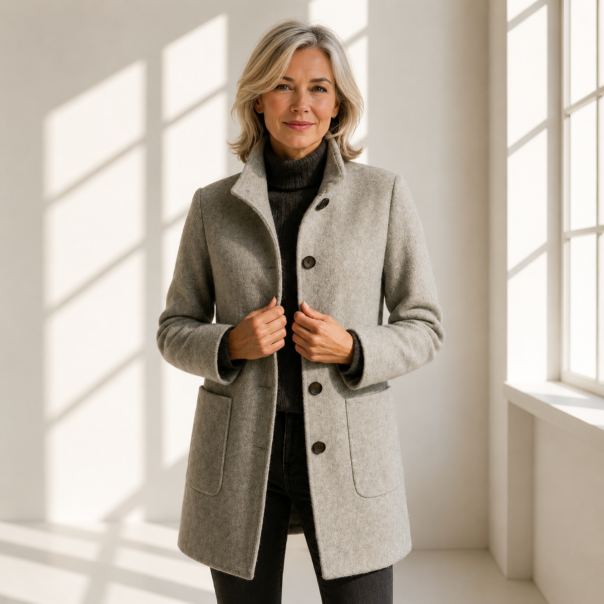 Éléonore | Midi Wool-Blend Coat