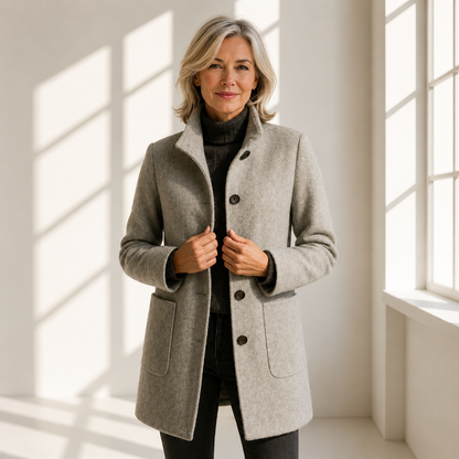 Éléonore | Midi Wool-Blend Coat