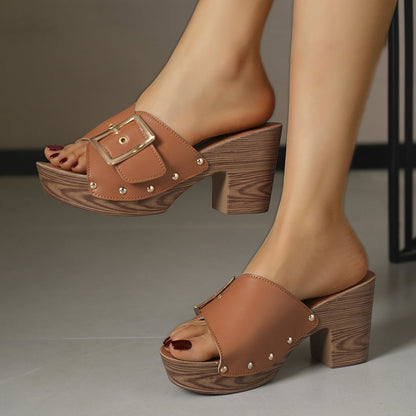 JULIE SLIDES Slip-On Flat Sandals