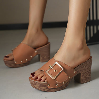 JULIE SLIDES Slip-On Flat Sandals