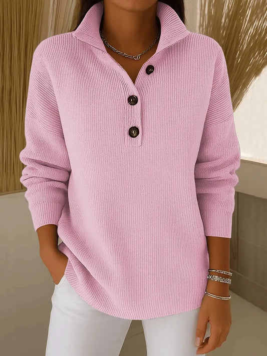 Florence V-Neck Polo Sweater