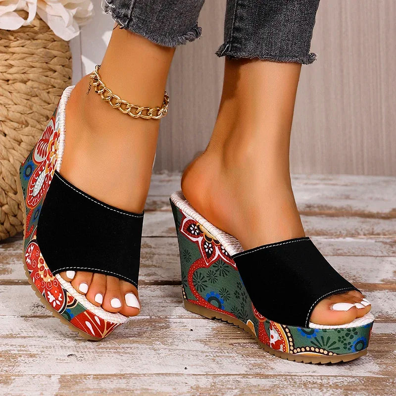 ARIA WEDGES Open-Toe Wedge Sandals