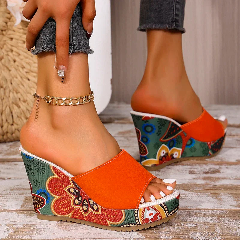 ARIA WEDGES Open-Toe Wedge Sandals