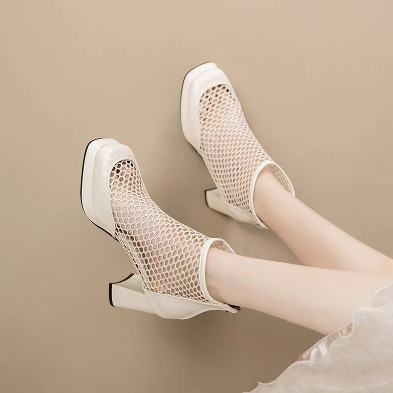 STELLA HEELS Chunky Block Heels