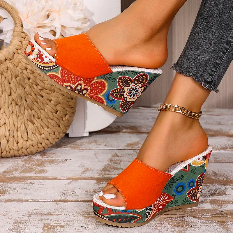 ARIA WEDGES Open-Toe Wedge Sandals