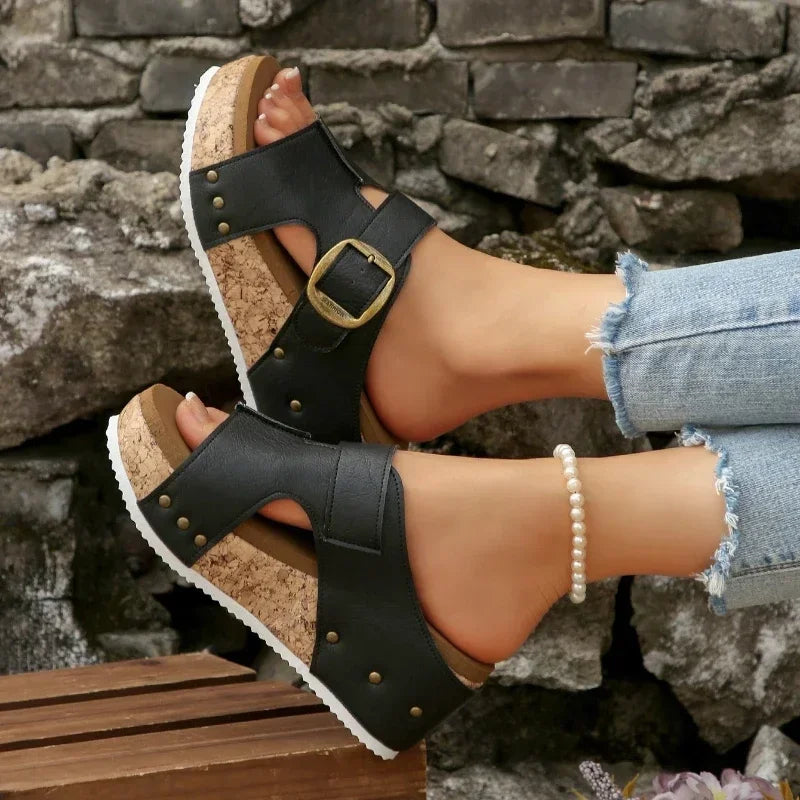 BELLA SANDALS Strappy Platform Sandals