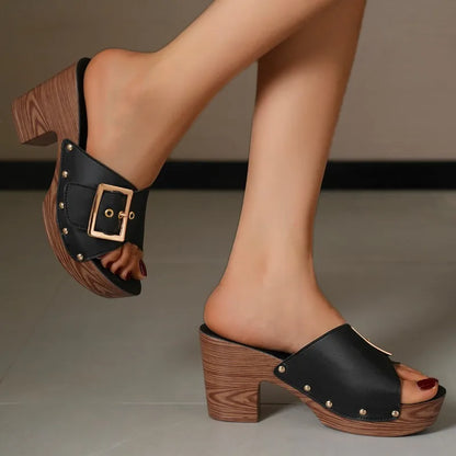 JULIE SLIDES Slip-On Flat Sandals