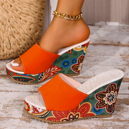 ARIA WEDGES Open-Toe Wedge Sandals