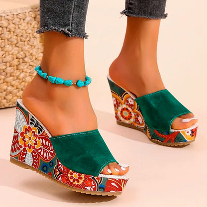 ARIA WEDGES Open-Toe Wedge Sandals