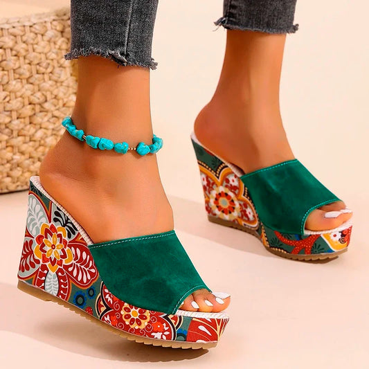 ARIA WEDGES Open-Toe Wedge Sandals