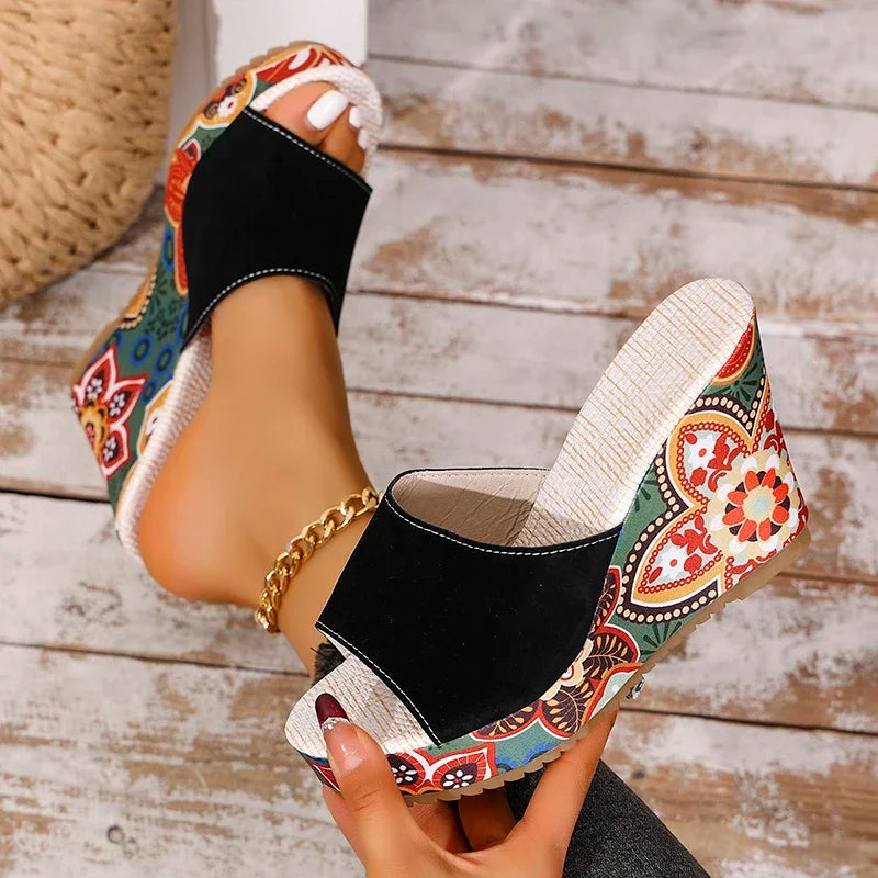 ARIA WEDGES Open-Toe Wedge Sandals
