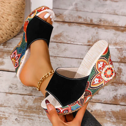 ARIA WEDGES Open-Toe Wedge Sandals