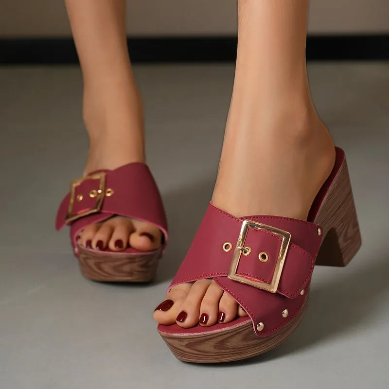 JULIE SLIDES Slip-On Flat Sandals