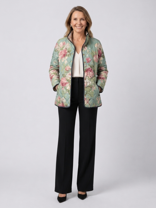 The Vintage Rose Quilted Jacket