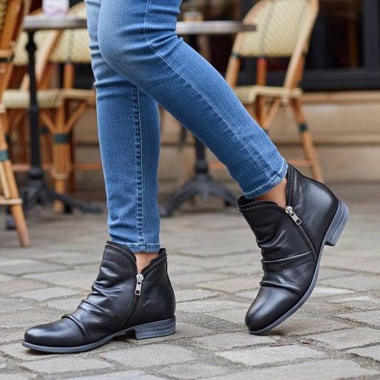 Cara Elegant Comfort Ankle Boots