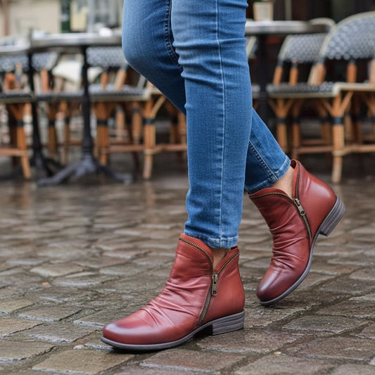 Cara Elegant Comfort Ankle Boots