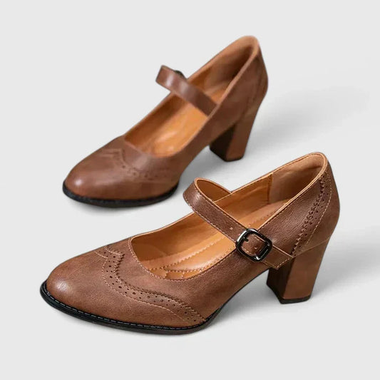 Camille | French Retro Block-Heel Mary Janes