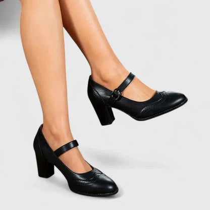 Camille | French Retro Block-Heel Mary Janes