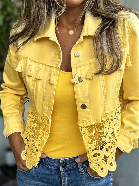 Kambria Fringe Lace Jacket