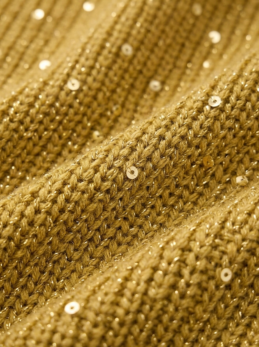 Karina | Oversized Gold-Button Cardigan